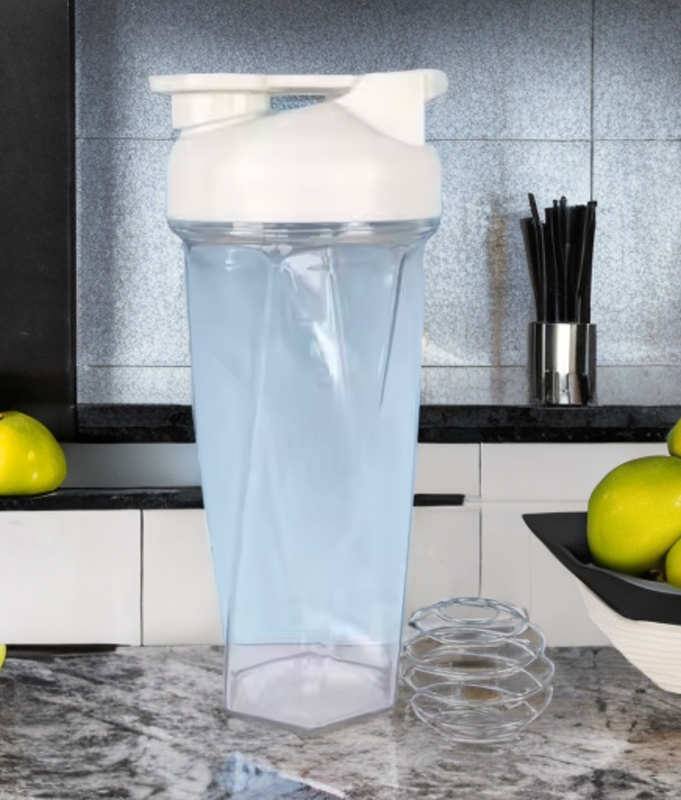 600ml Handle Portable BPA Free Custom Protein Shaker Bottles New Shaker Bottle Protein Shaker Cup Airtight portable Shaker Leak-Proof Sports Bottle With Mixer Double Wall Gym
