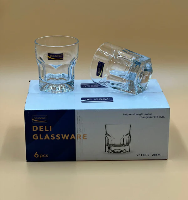 3 Pcs DELISOGA Fine Glass Set