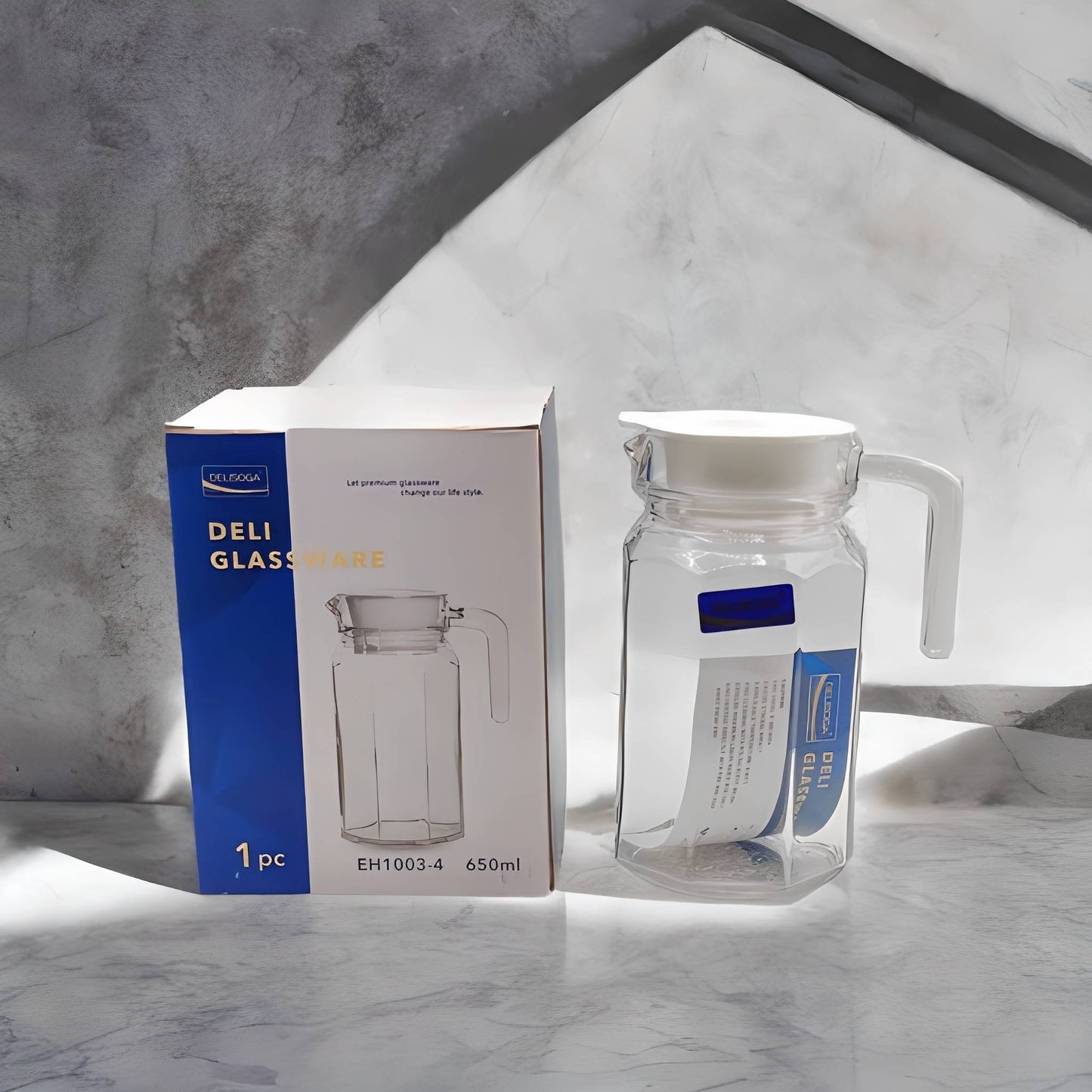 Crystal China Glass Water Jug 1.7 Ltr - Trending
