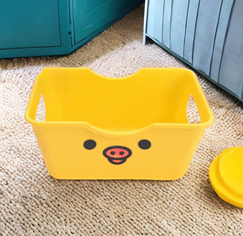 Desktop Storage Box Cute Cartoon Plastic Small Sundries Decoration Supplies Organizer Box Baskets
