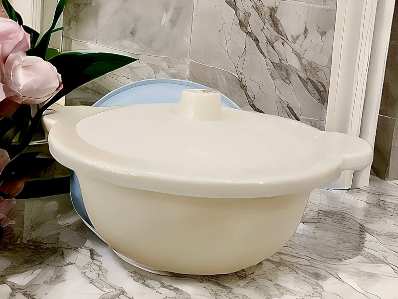 Earth Friendly Serving Bowls with Lid Microwave Safe Made with Rice Husk and Bamboo Fibers