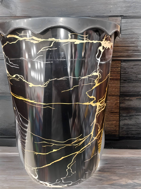 Marble Printed Dust Bin Medium