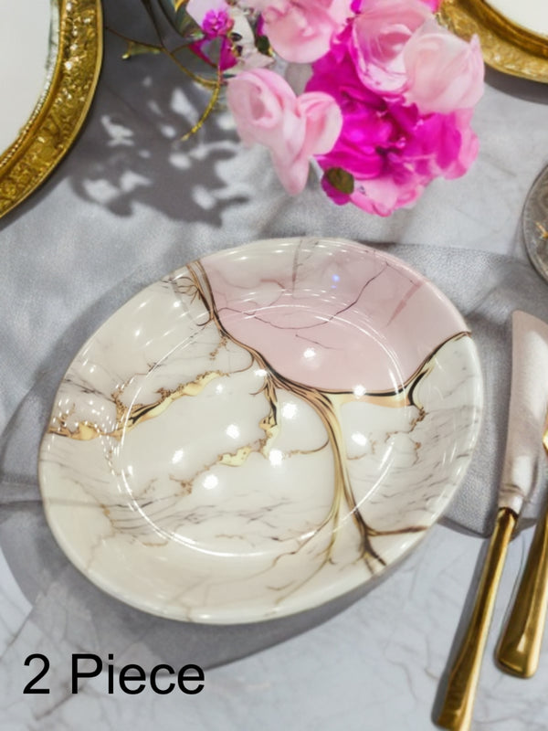 Melamine deep quater small plate double glazed