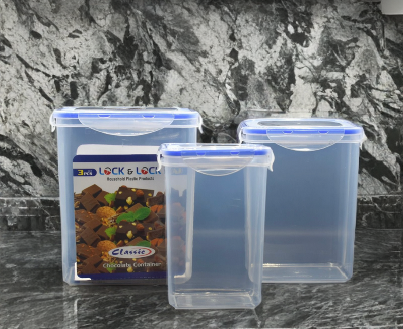 Storage Food Rice Atta Grains Lentils Large Container Jar Lock & Jars Airtight Food Jar Air Lock Seal Lock CrunchCandy Jar