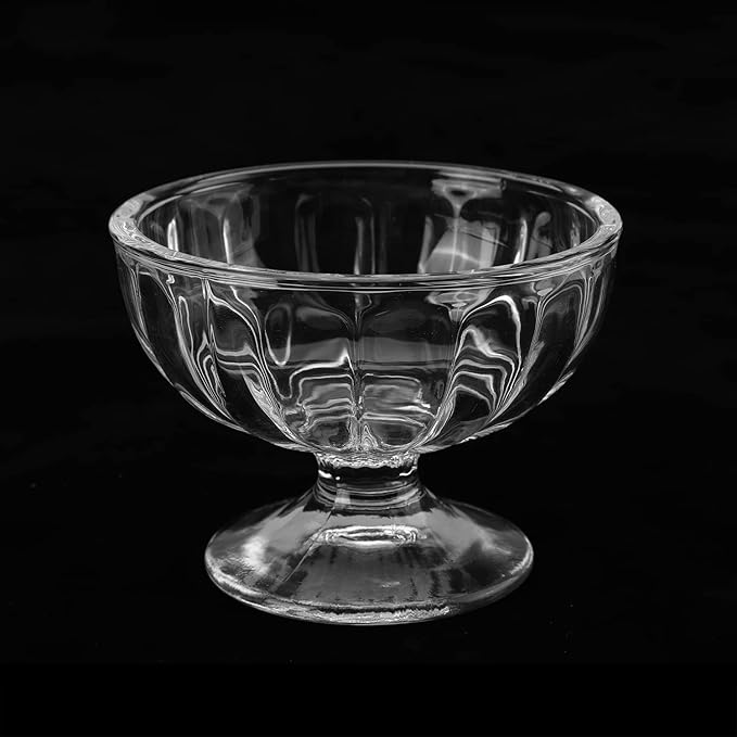 Transparent Ice Cream Glasses Bowl Pack of 2