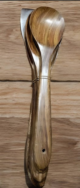 Olive Wood Soup Ladle - Handmade Wooden Soup Ladles for Serving - Hand Carved Ladle Spoons for Cooking - Wooden Kitchen Accessories - Nonstick Wood Soup Spoon - Eco-Friendly Kitchen