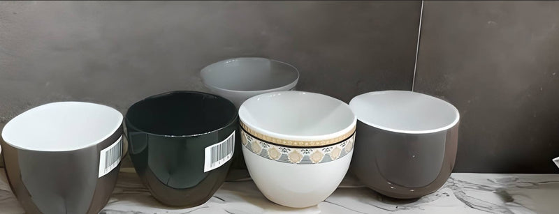 Pack Of 6 Tea Cups Set Premier Design Ceramic Material New Stylish Set Multi Design Elegant Piece Stylish Tea Cup Set Premium Quality Ceramic Cups with Unique Multi Design