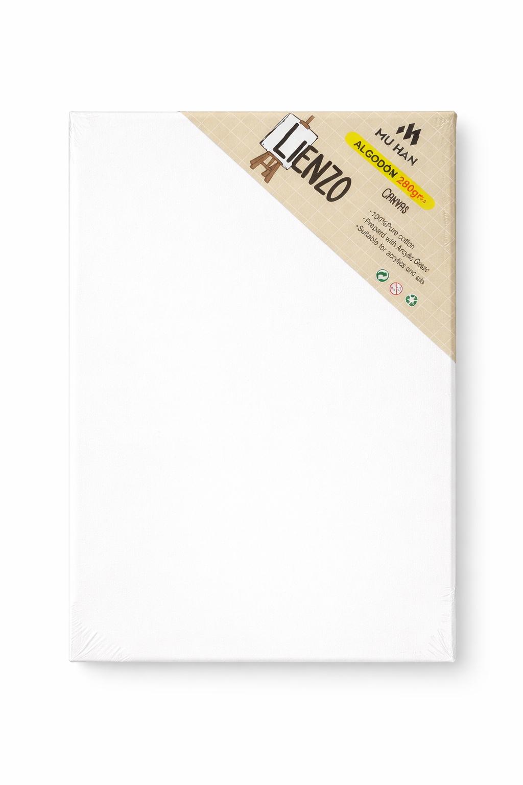 Blank Stretched Canvas Board for Painting – 100% Pure Cotton 280gsm | Pre-Primed for Acrylic & Oil Paint | Artist Canvas Pakistan