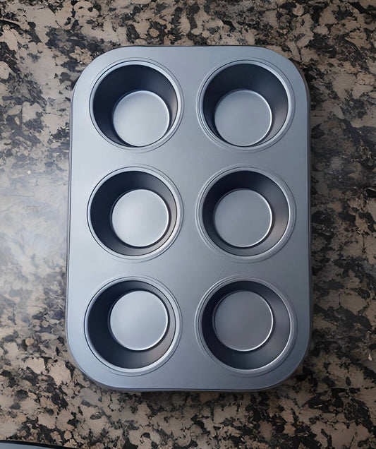 12 Cup Muffin Pan, Non-Stick Baking Pans, Easy to Clean Making Jumbo Muffins Cup - Muffin Cup Cake Baking Tray (12 cups)