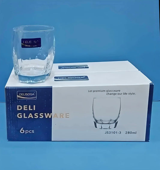 3 Pcs DELISOGA Fine Glass Set