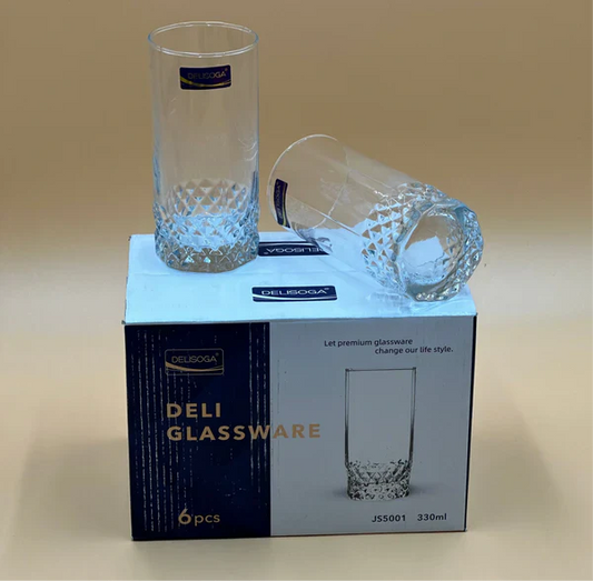 3 Pcs DELISOGA Fine Glass Set