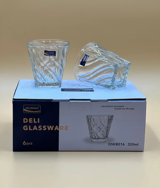 3 Pcs DELISOGA Fine Glass Set