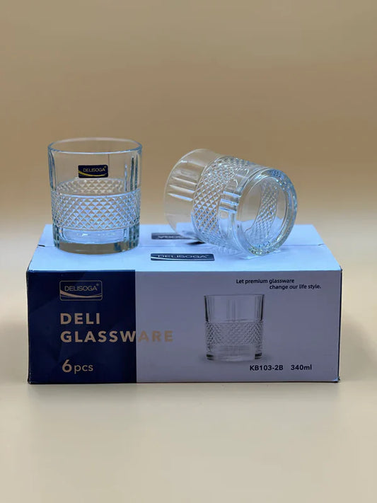 3 Pcs DELISOGA Fine Glass Set