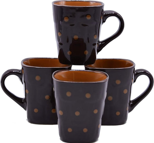 BLACK Marble Coffee Mug 3 Pcs