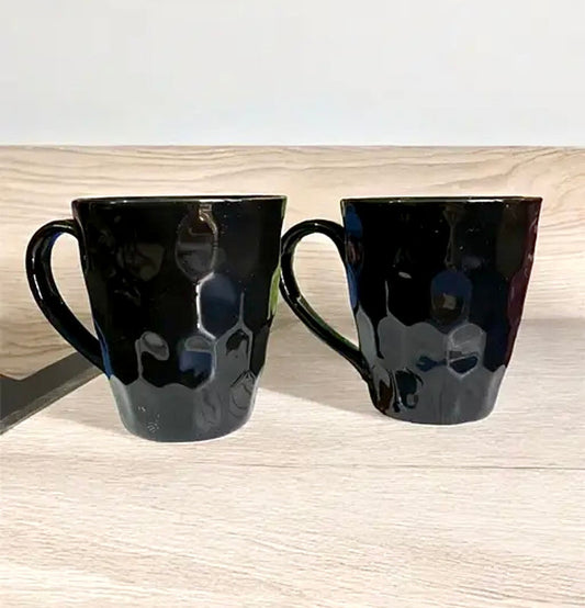 Black Marble Coffee Cups 6 Pcs