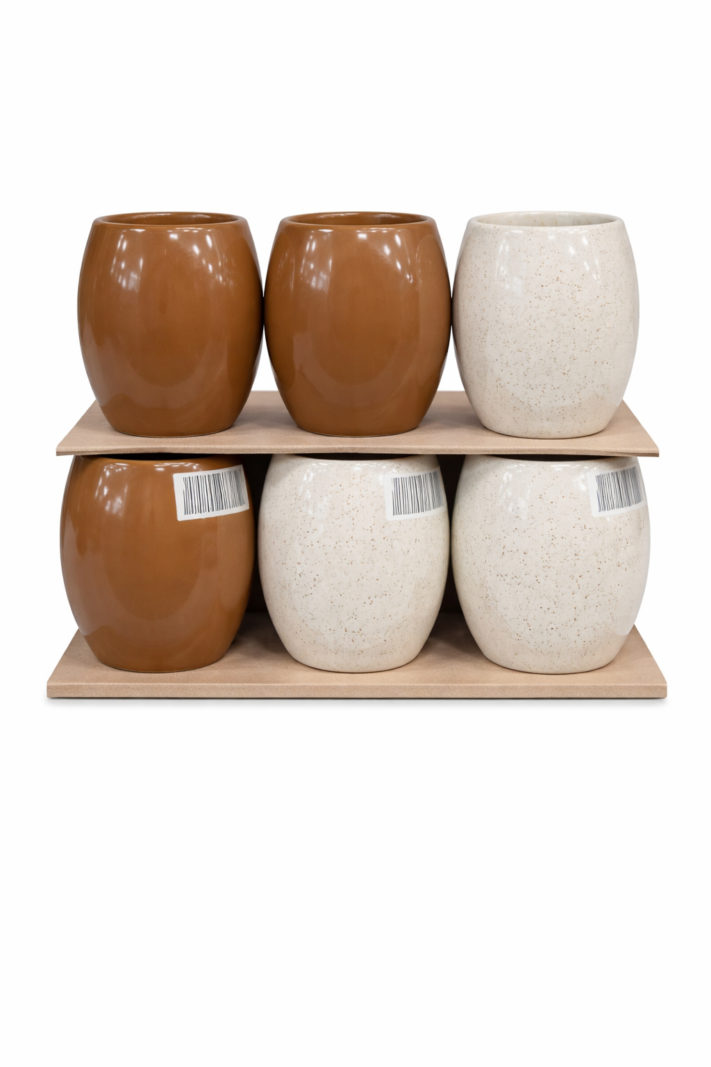 Brown Marble Coffee Cups 6 Pcs