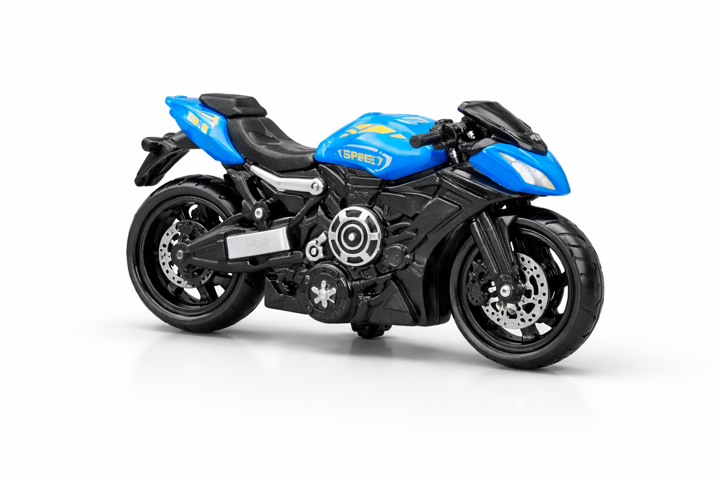 Metal Sports Bike Toy – Diecast Motorcycle Model for Kids | High Speed Racing Bike Miniature (Blue)