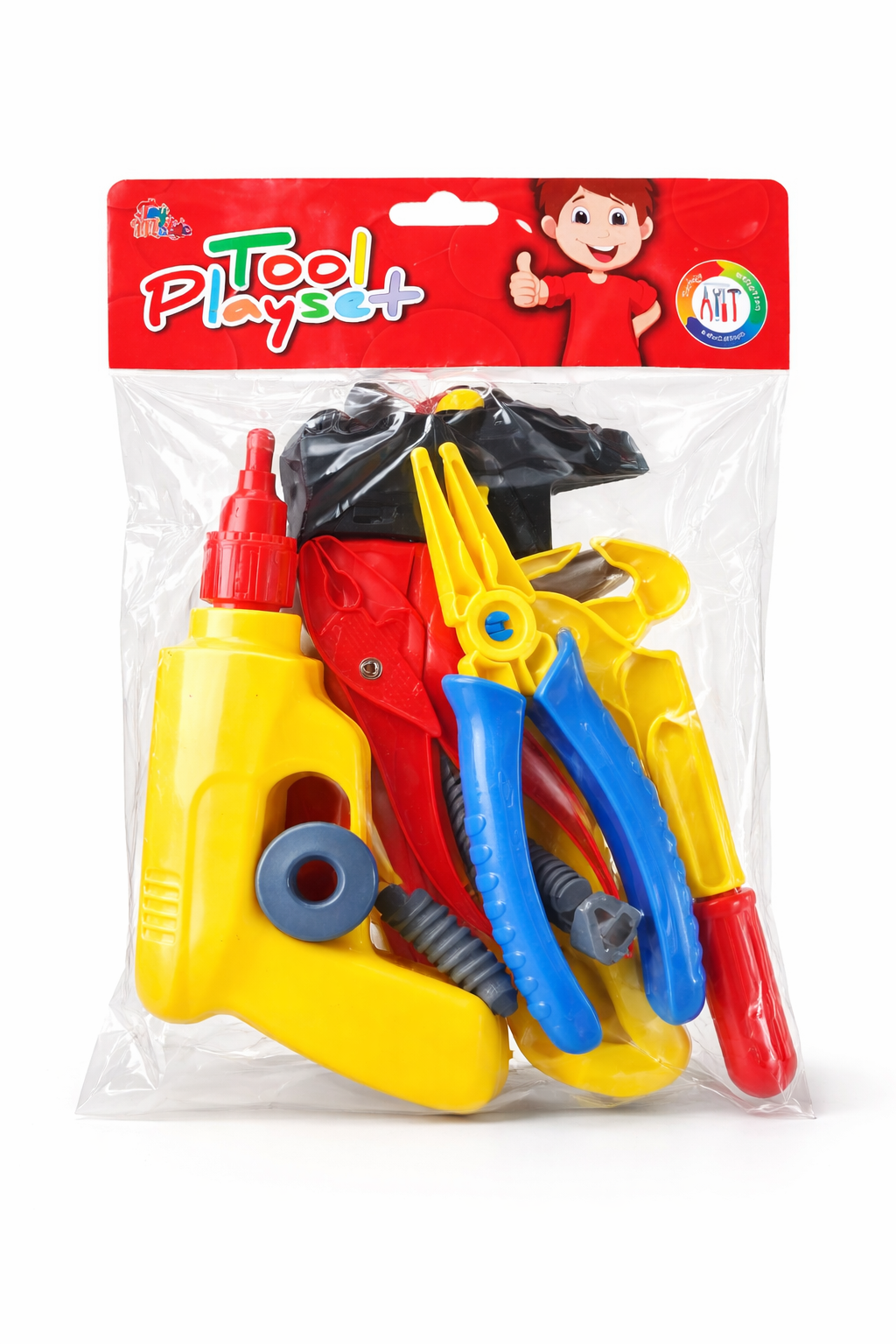 Kids Tool Playset Toy – Mini Construction Tool Kit with Drill & Accessories for Children