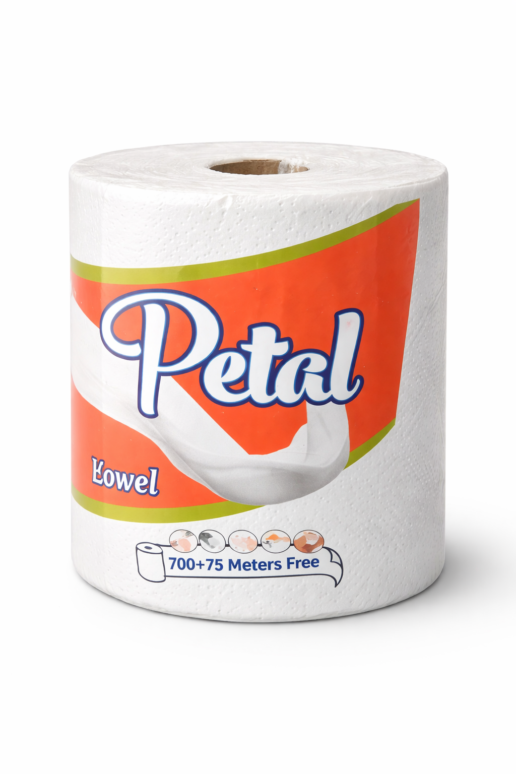 Petal Kitchen Roll Tissue Paper – Extra Absorbent Paper Towels (700+75 Meters Jumbo Roll)