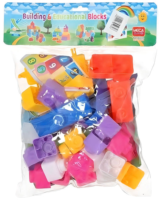 Colorful Building Blocks Toys For Kids - 40 Picese in different colour and shapes