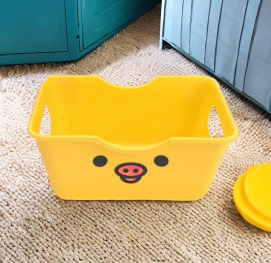 Desktop Storage Box Cute Cartoon Plastic Small Sundries Decoration Supplies Organizer Box Baskets