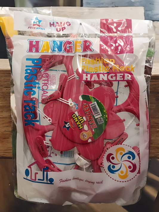 Enwei High Quality Baby Clothes Hanger with Clips Pegs - Colorful Laundry Hanger