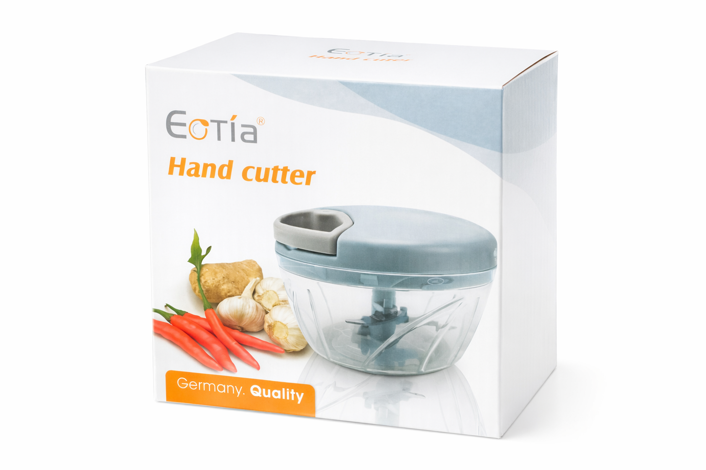 Manual Hand Food Chopper – Eotia Pull String Vegetable Cutter for Garlic, Onion & Chili (Multi-Function Kitchen Tool)