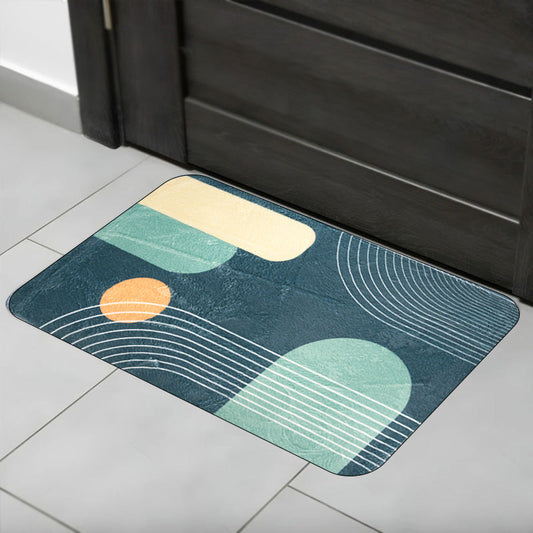 Foam Bath Mat Absorbent Non-Slip Modern