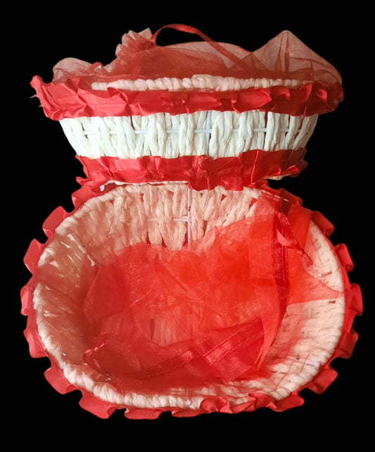 Gift Basket with an organza net wrap
