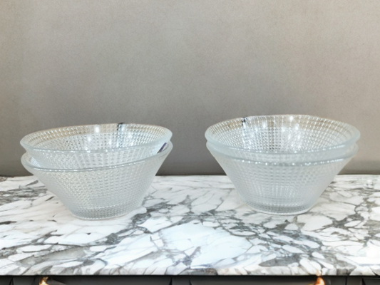 Glass Bowl Diamond Shape 2 Pcs