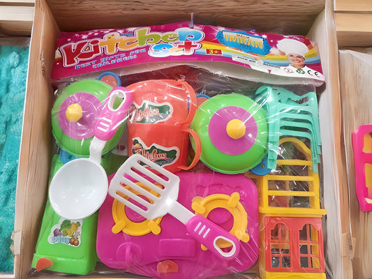 Kitchen Cook Set For Kids Pretend Play Cooking Set Role Play Toys (25PCS)