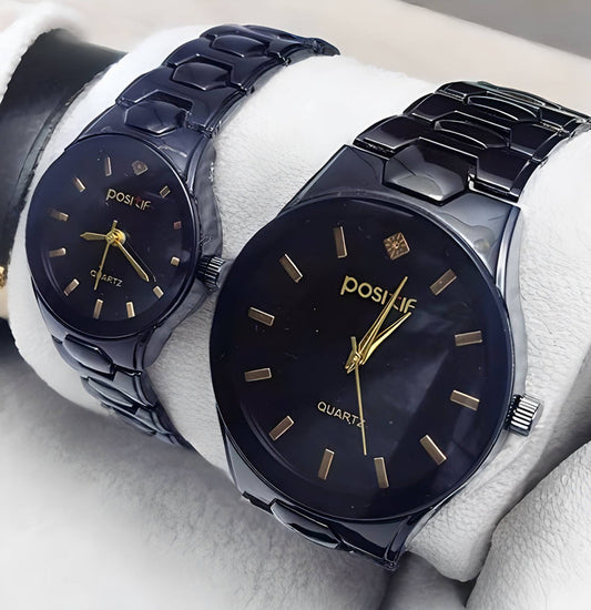 Mens Womens Watch in Black Color