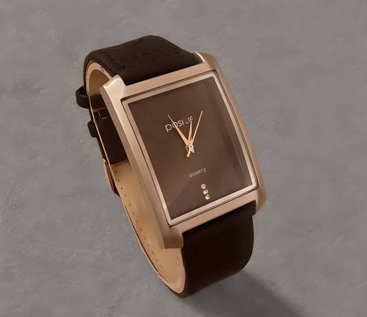 Mens Womens Watch in Brown Color