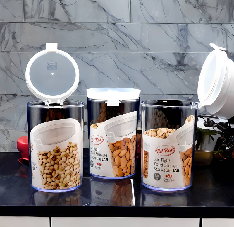 Omega Collection Airtight Food Storage Stackable Jar