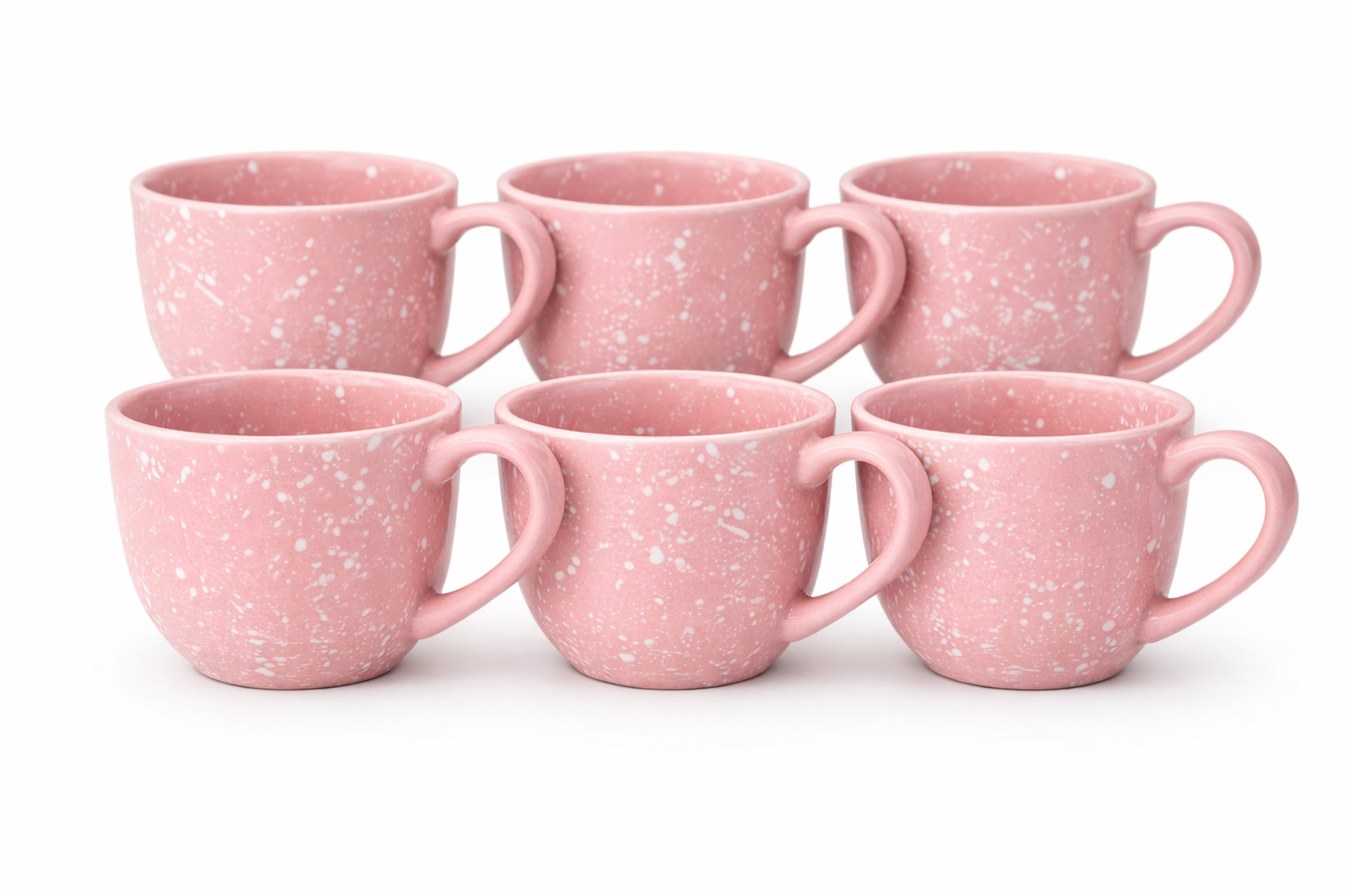 PINK Marble Coffee Cups 6 Pcs