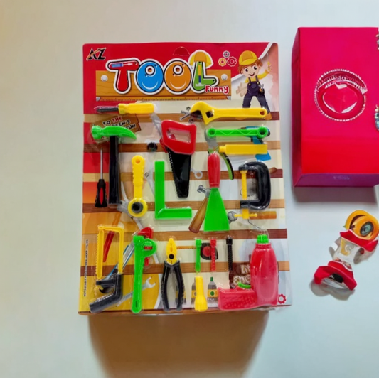 Plastic Construction Tools Kit Set Toy Best for Kids Art# OFADM-19P.ToolKit-ToyCT-0002