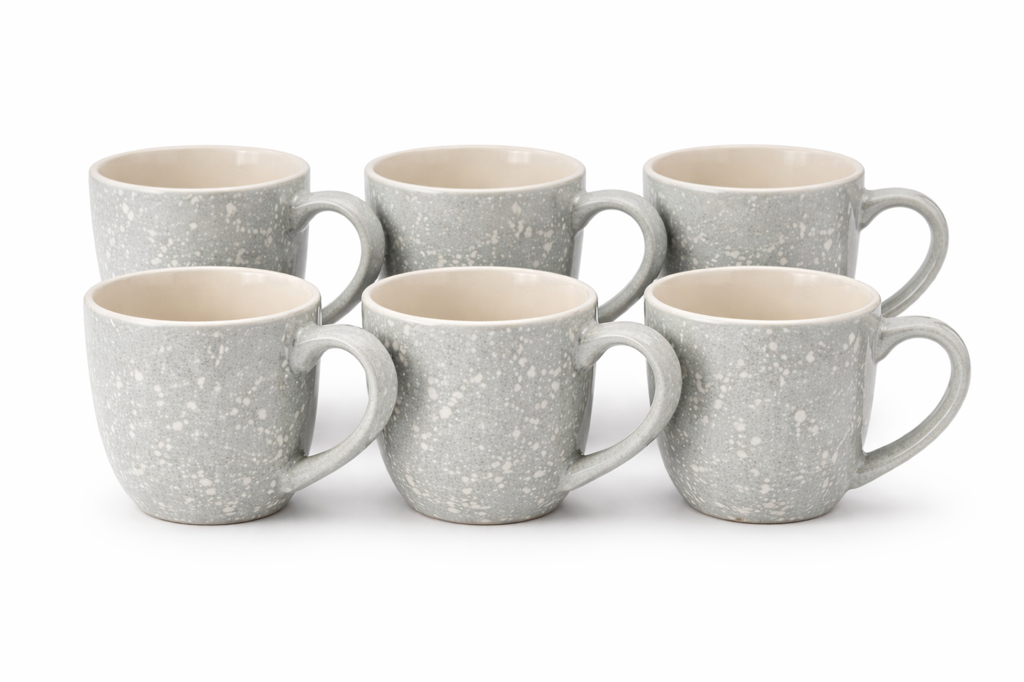 Grey Marble Coffee Cups 6 Pcs