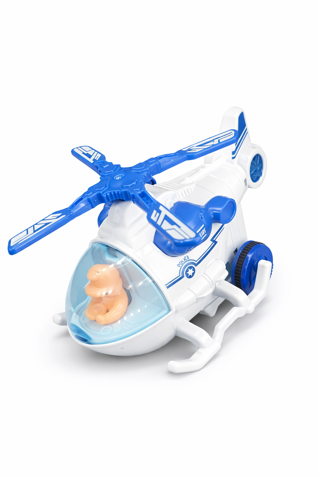 Kids Police Vehicles Toy – Helicopter & Boat Playset (Choose Variant)