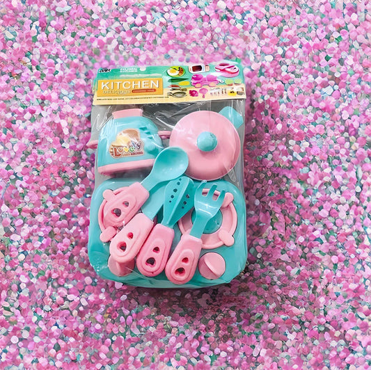 Unique Kitchen Set Best Gift for Your Baby Girl in Black and Red colour, and Pink and colour Toy Kitchen Set